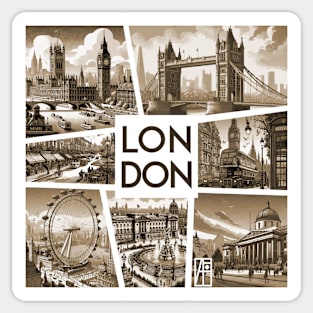 ENGLISH CITY - LONDON - TRAVEL -2 Sticker